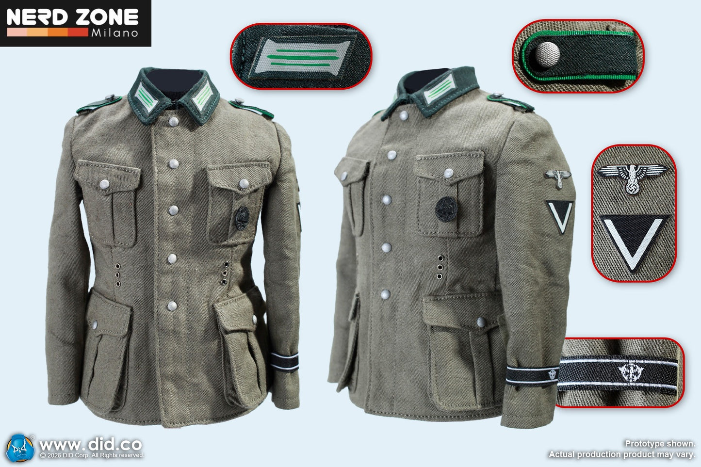 PRE ORDER DID - D80191 1/6 WWII German SS Polizei-Division ZB30 Gunner – Friedrich