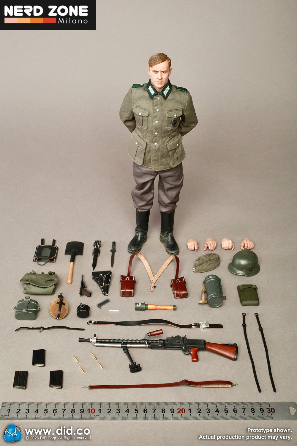 PRE ORDER DID - D80191 1/6 WWII German SS Polizei-Division ZB30 Gunner – Friedrich