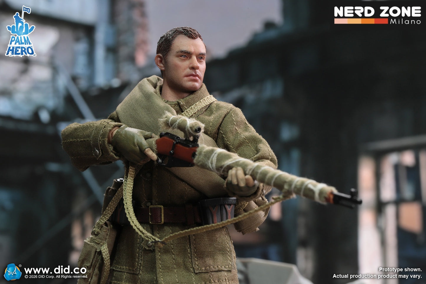 PRE ORDINE - DID - XR80037 1/12 WWII Russian Sniper – Vasily Zaitsev