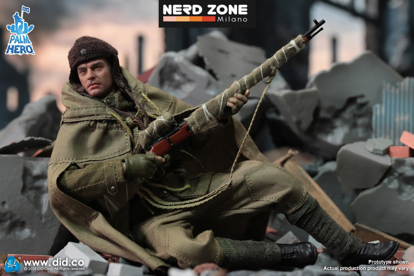 PRE ORDINE - DID - XR80037 1/12 WWII Russian Sniper – Vasily Zaitsev