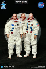 DID Corp. 1/12 APOLLO 11 ASTRONAUTS SET - Neil Armstrong - Buzz Aldrin - Michael Collins - XS80033,XS80034,XS80035