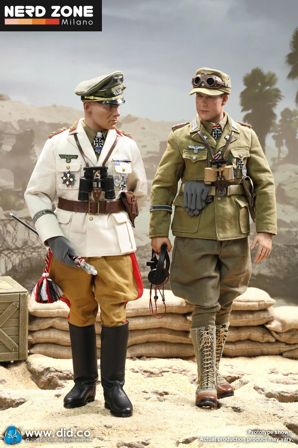 PRE ORDINE DID / 3R - D80185 1/6 WWII German Africa Corps Supply Duty - Ishaan & Panzer Commander – Stauffenberg