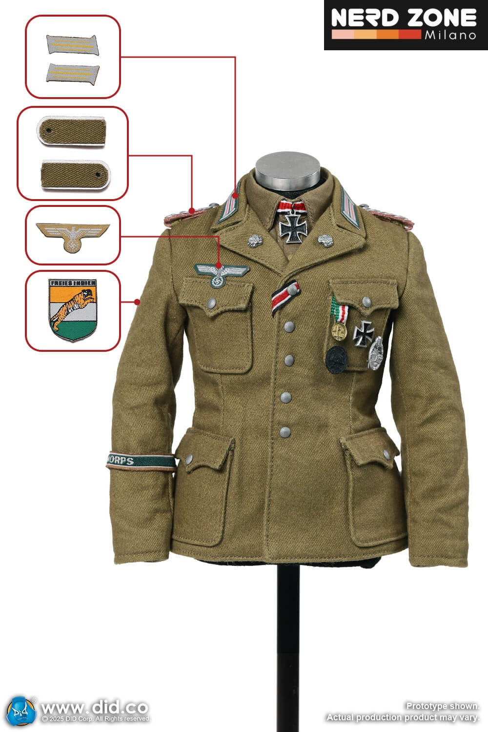 PRE ORDINE DID / 3R - D80185 1/6 WWII German Africa Corps Supply Duty - Ishaan & Panzer Commander – Stauffenberg