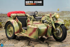 DID / 3R - E60075C 1/6 WWII German Zündapp KS 750 Motorcycle with Sidecar Camouflage Version