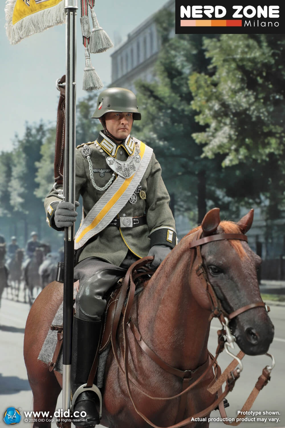 PRE ORDER - DID / 3R - E60084 1/6 Brown WWII German War Horse (Standing)