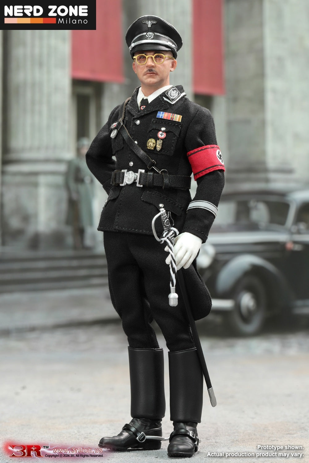 PRE ORDINE DID/3R - Heinrich Himmler (Black Ver.) 1/12 Scale Mini Reich Series TG80008