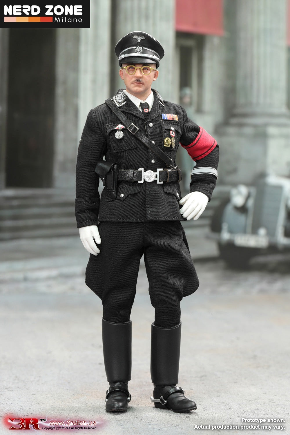 PRE ORDINE DID/3R - Heinrich Himmler (Black Ver.) 1/12 Scale Mini Reich Series TG80008