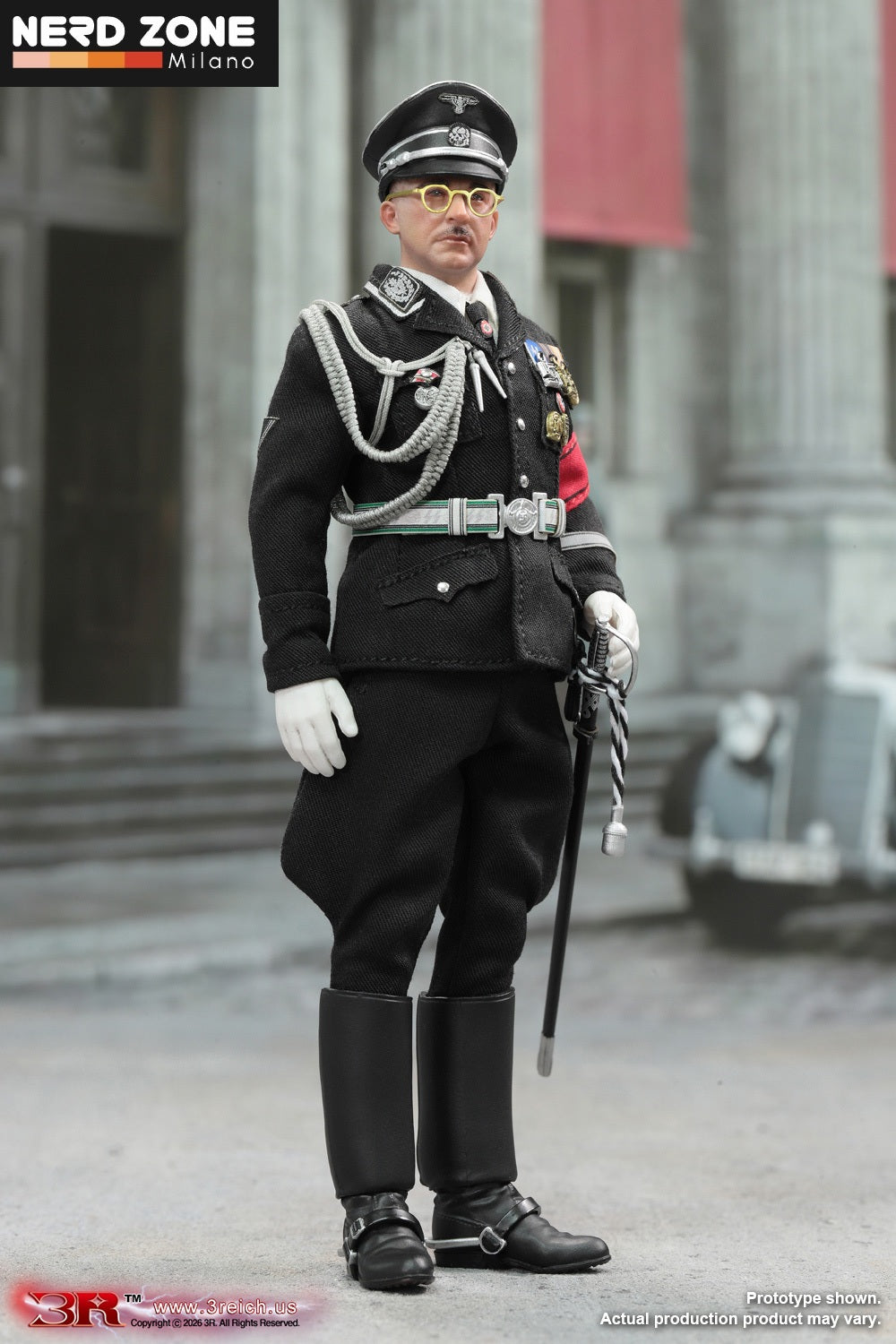 PRE ORDINE DID/3R - Heinrich Himmler (Black Ver.) 1/12 Scale Mini Reich Series TG80008