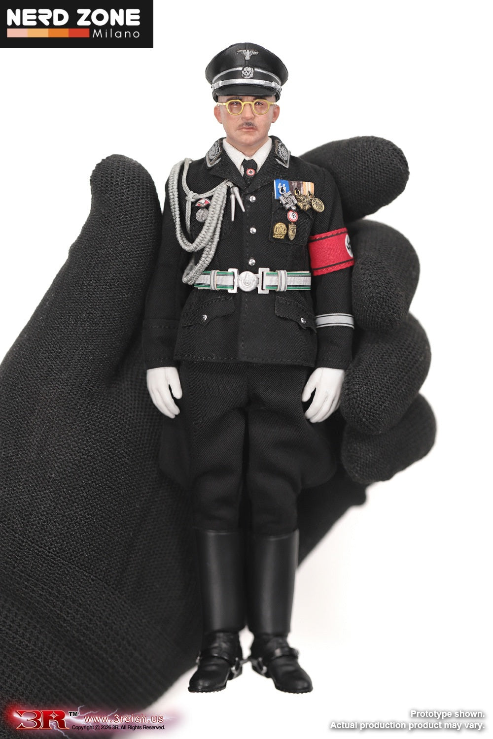 PRE ORDINE DID/3R - Heinrich Himmler (Black Ver.) 1/12 Scale Mini Reich Series TG80008
