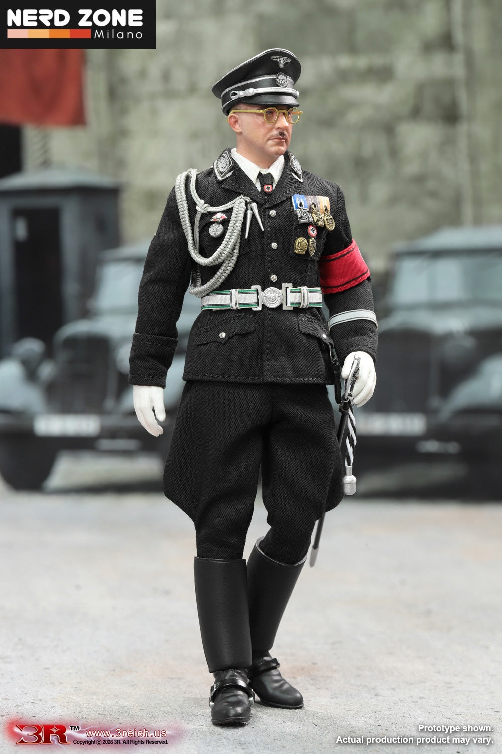 PRE ORDINE DID/3R - Heinrich Himmler (Black Ver.) 1/12 Scale Mini Reich Series TG80008