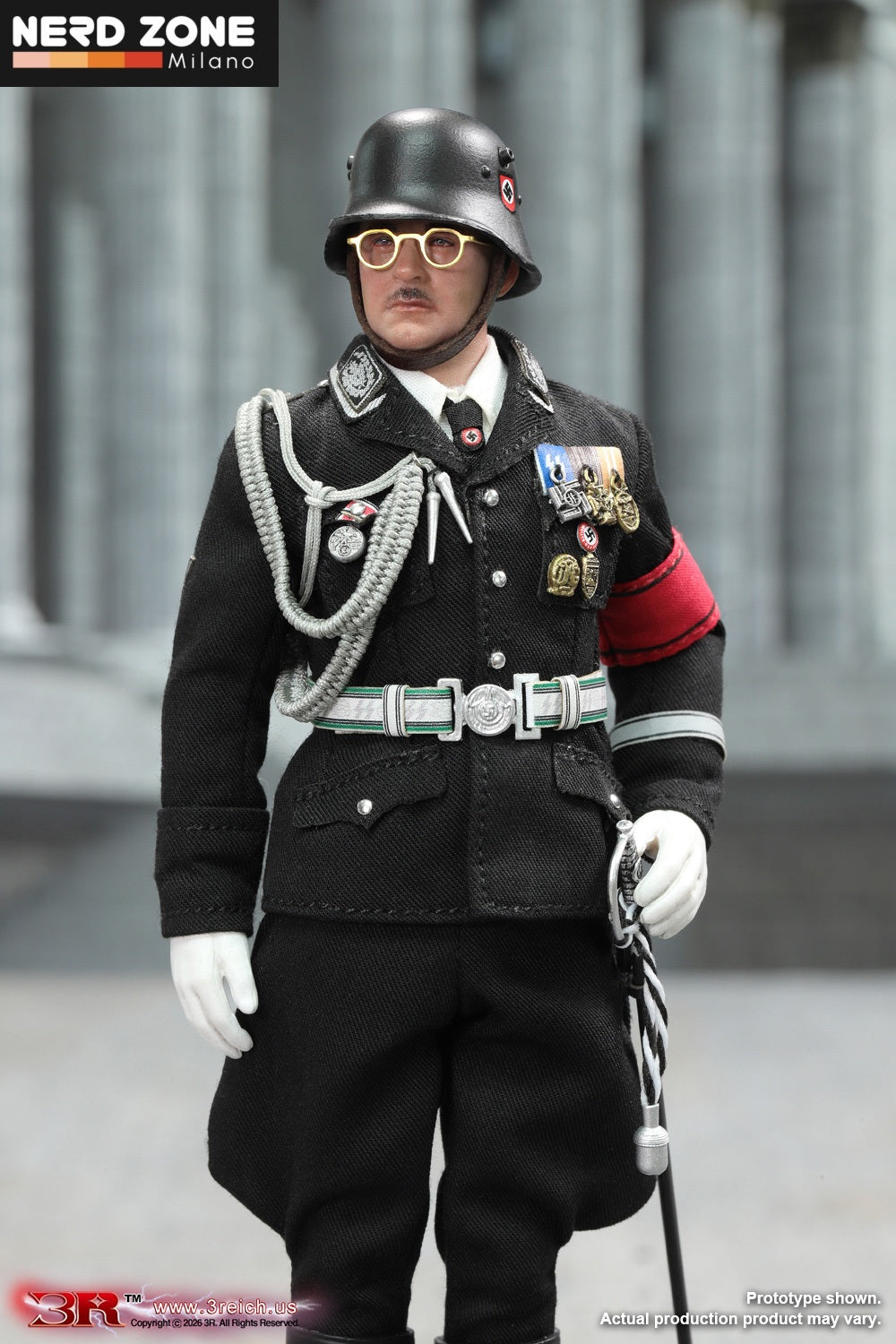 PRE ORDINE DID/3R - Heinrich Himmler (Black Ver.) 1/12 Scale Mini Reich Series TG80008