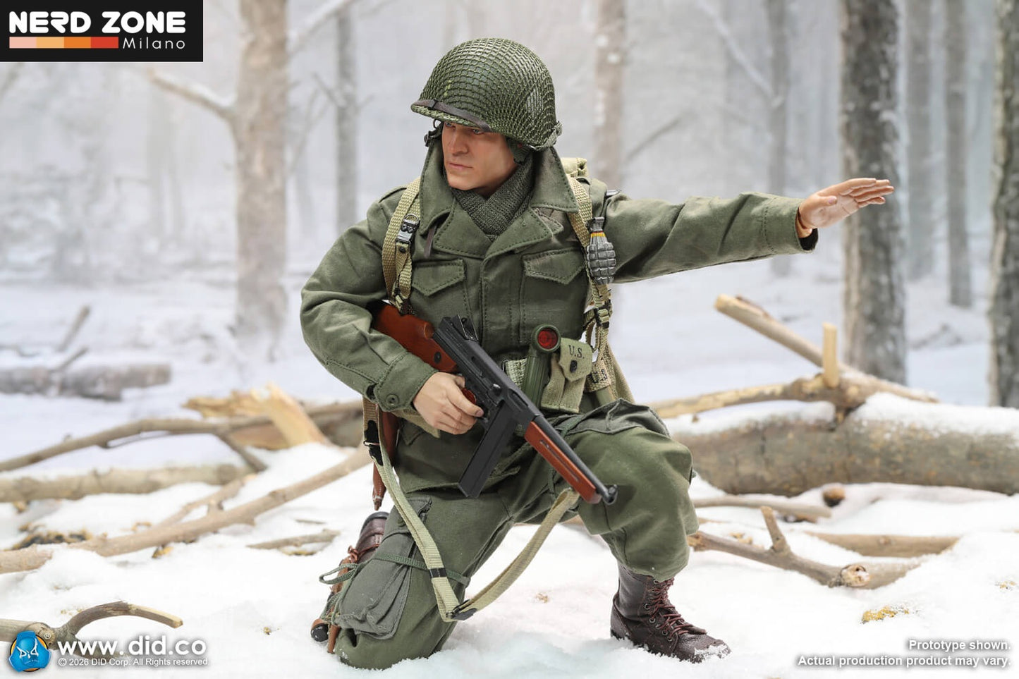 PRE ORDINE - DID Corp. A80199 1/6 WWII US Army 101st Airborne Division 506th PIR – Lieutenant Buck