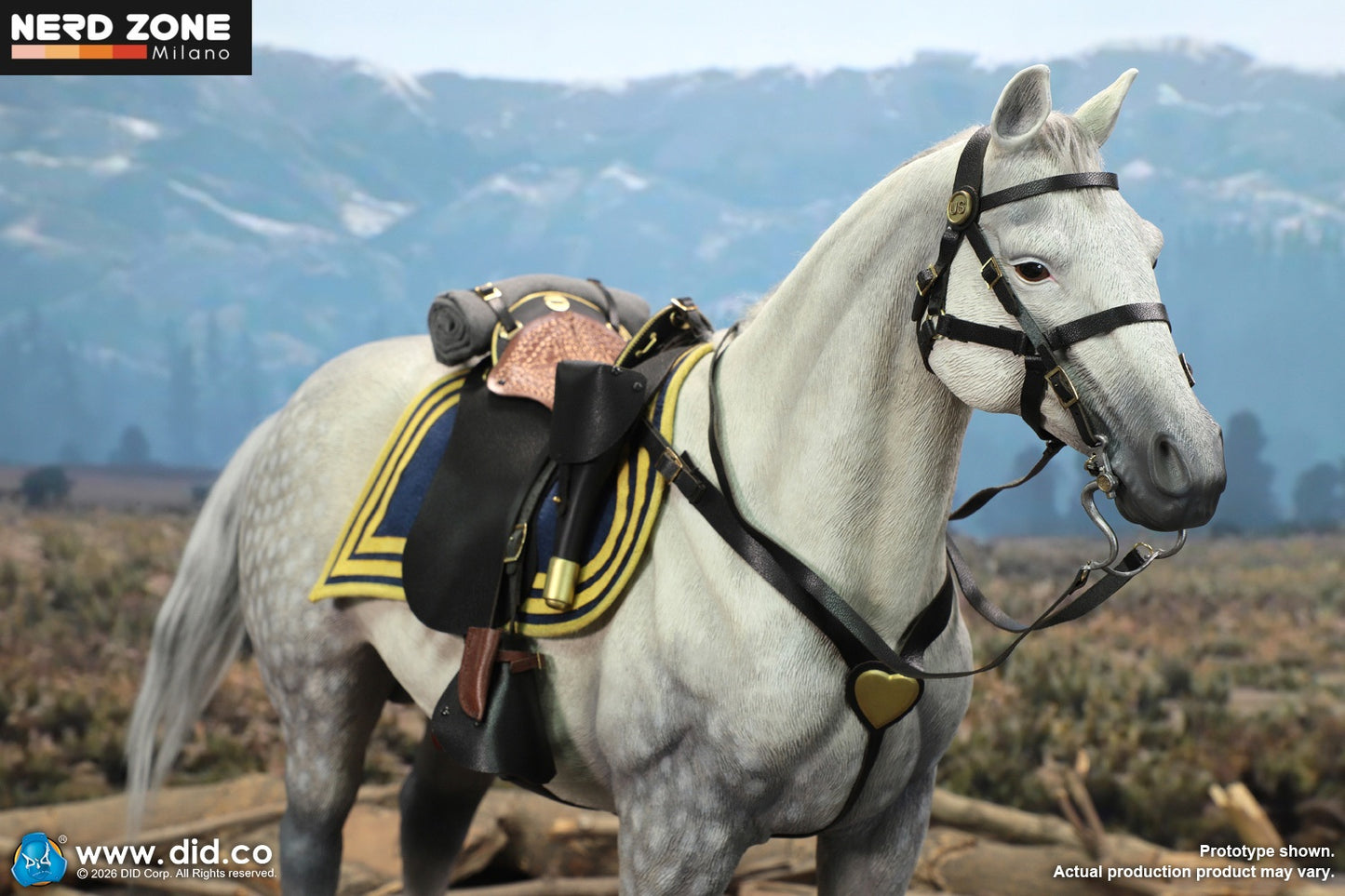 PRE ORDINE - DID E60086 1/6 Civil War White War Horse (Standing)