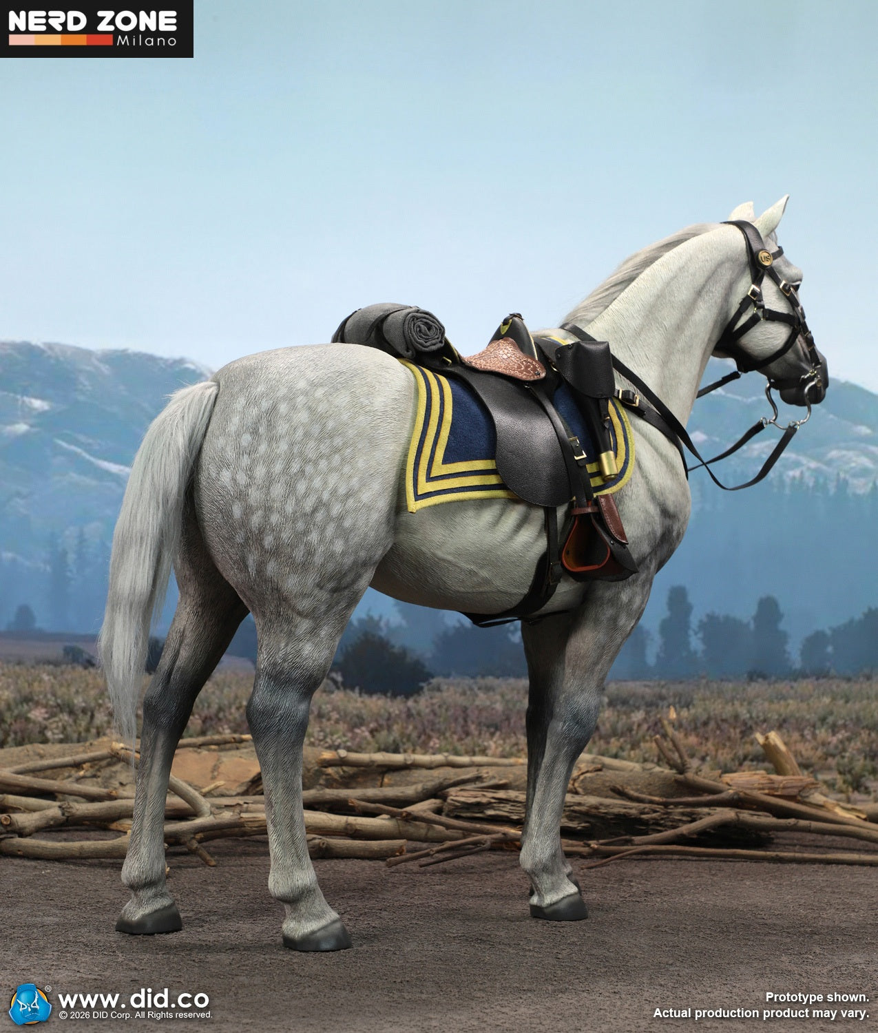 PRE ORDINE - DID E60086 1/6 Civil War White War Horse (Standing)