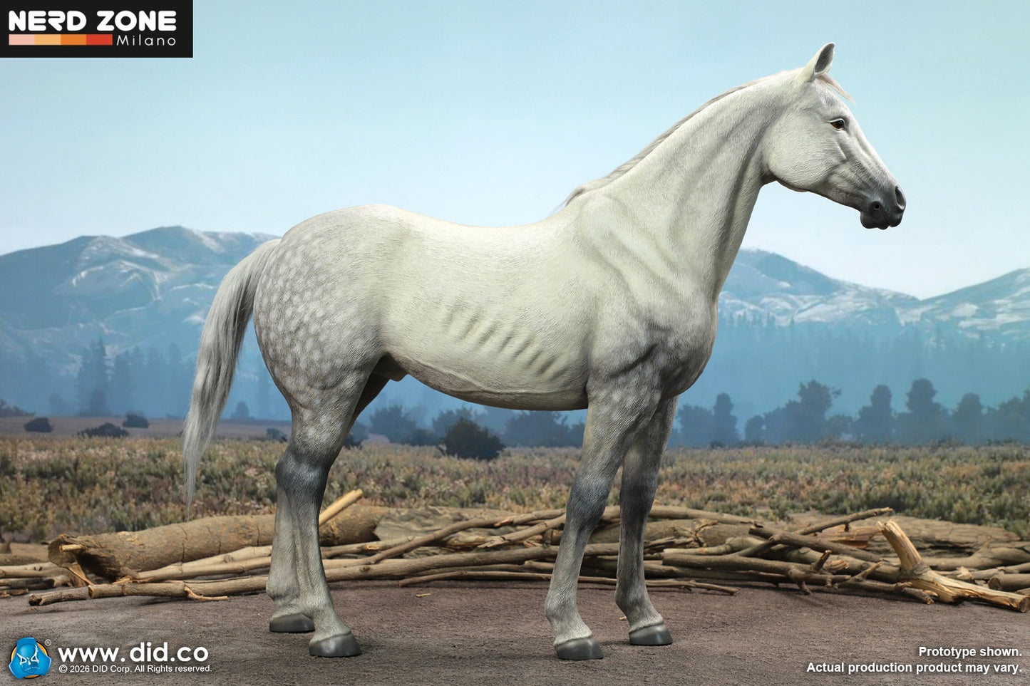 PRE ORDINE - DID E60086 1/6 Civil War White War Horse (Standing)