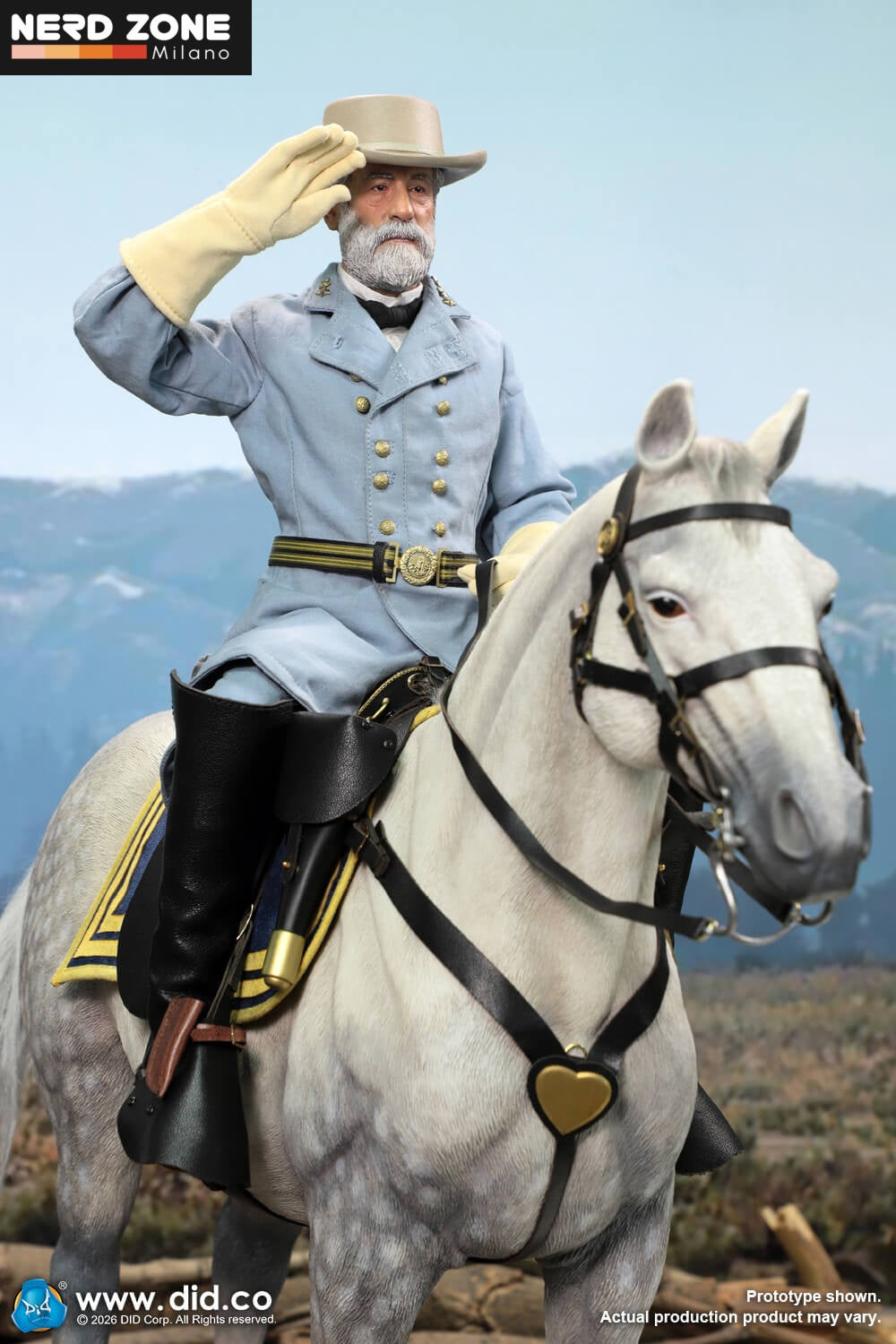 PRE ORDINE - DID E60086 1/6 Civil War White War Horse (Standing)