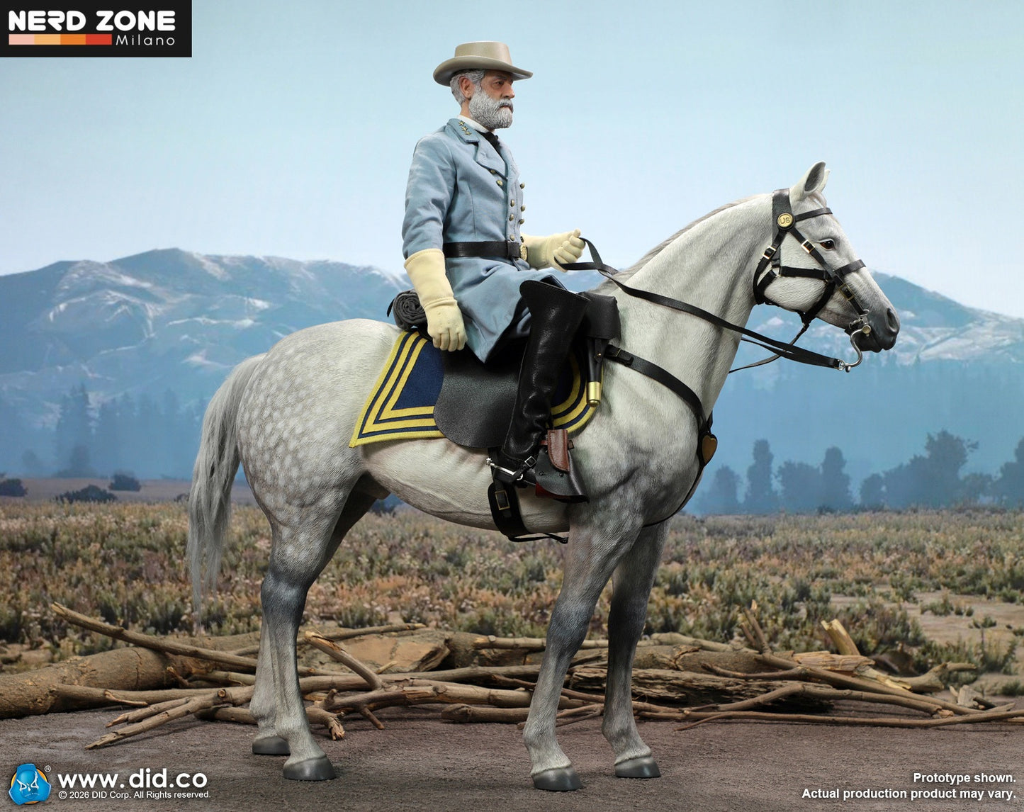 PRE ORDINE - DID E60086 1/6 Civil War White War Horse (Standing)