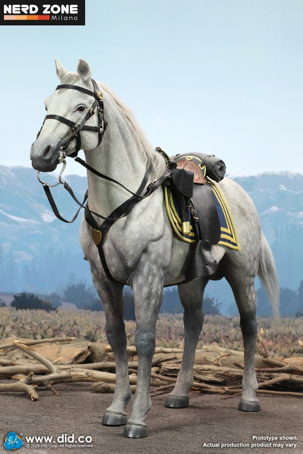PRE ORDINE - DID E60086 1/6 Civil War White War Horse (Standing)