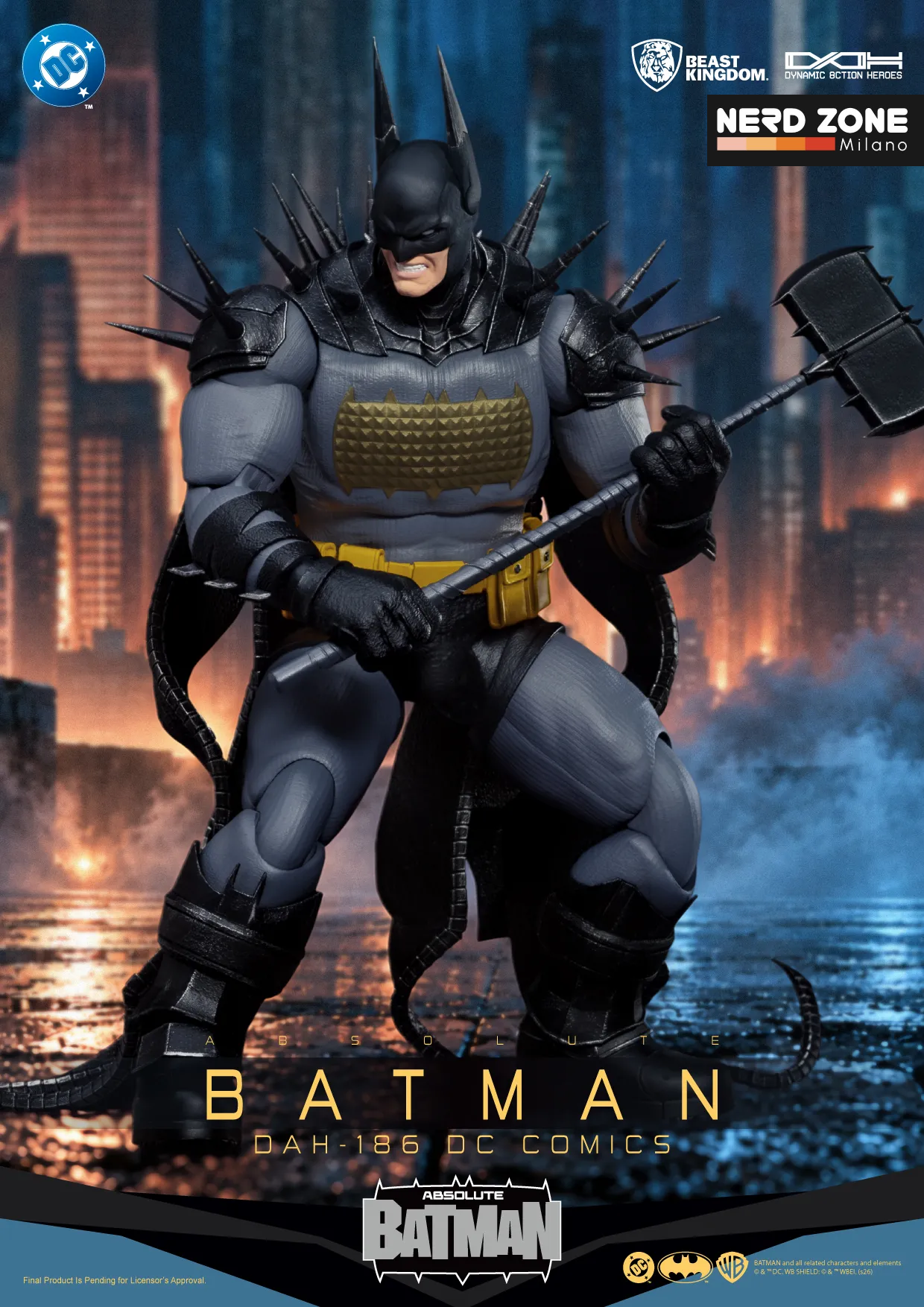 PRE ORDINE - BEAST KINGDOM -  Dc Comics Absolute Batman Action Figure
