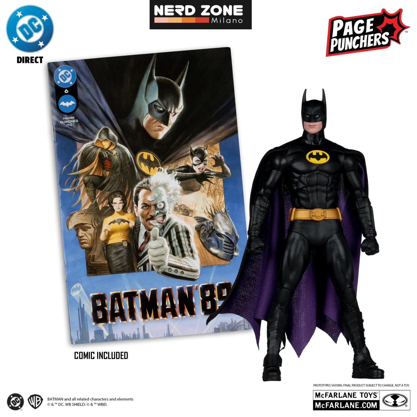 PRE ORDINE - MCFARLANE 2025 Dc Direct 7inch Figure With Comic Wave 13 - Batman '89 Comic Book Series