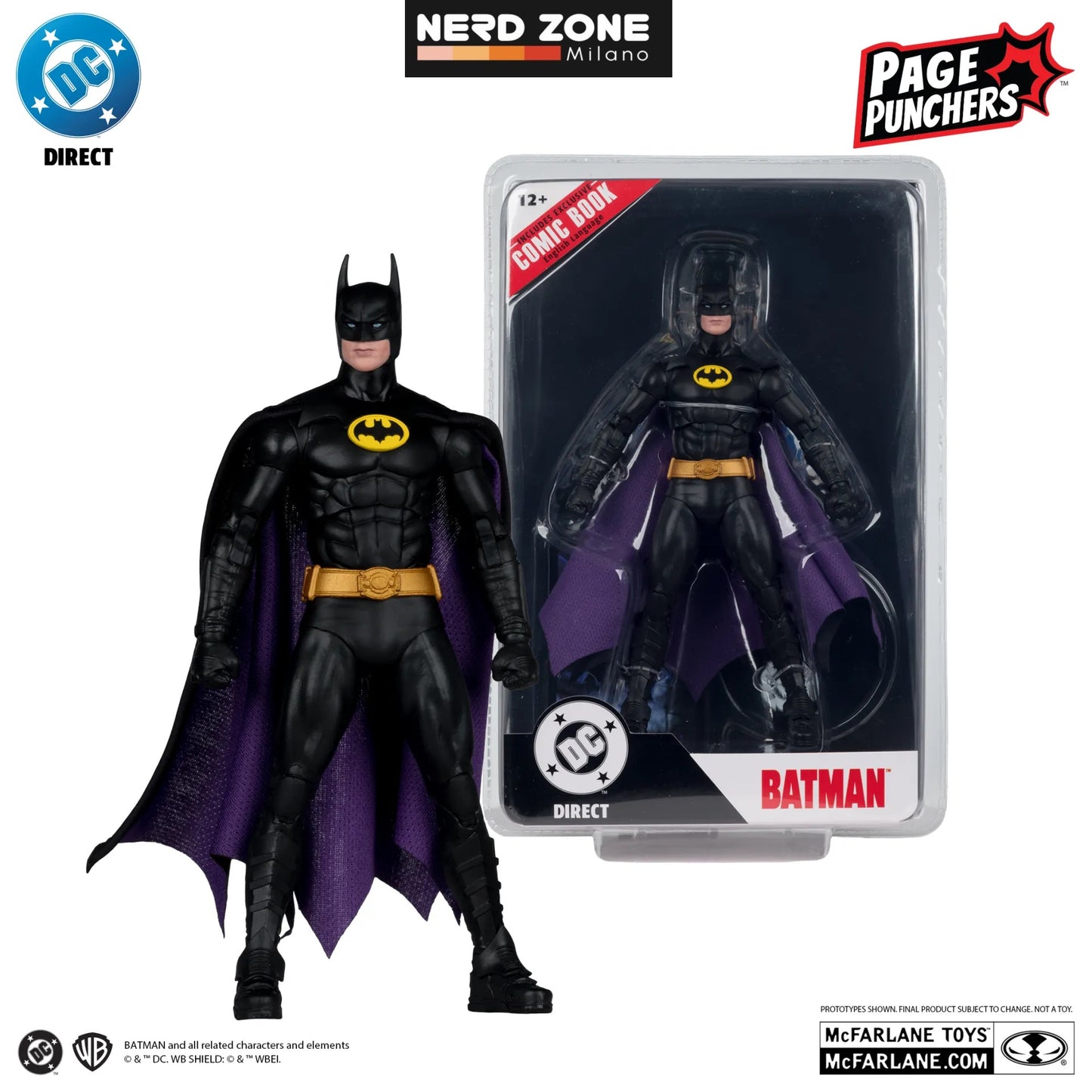 PRE ORDINE - MCFARLANE 2025 Dc Direct 7inch Figure With Comic Wave 13 - Batman '89 Comic Book Series