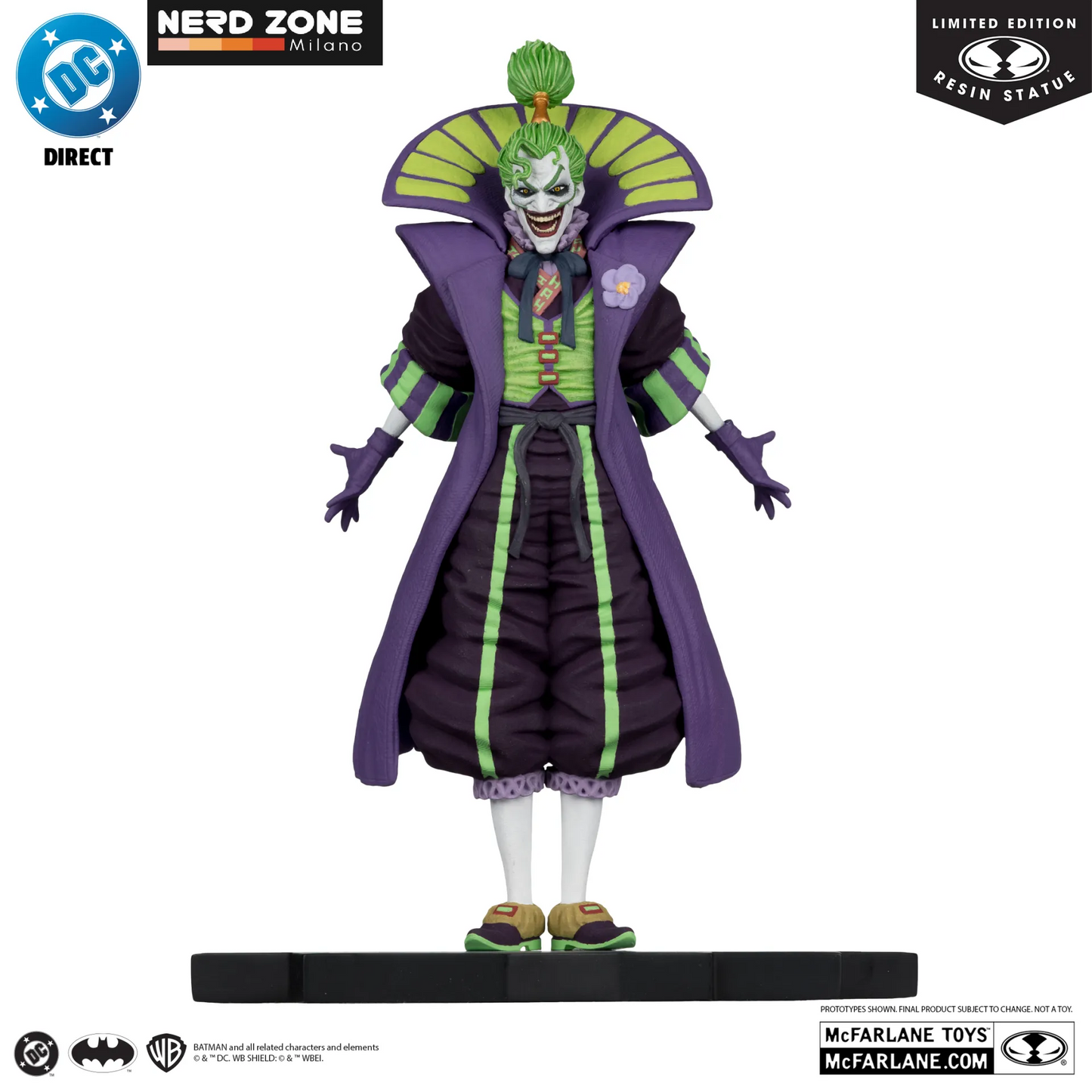 PRE ORDINE - McFARLANE TOYS 2025 - Dc Direct Joker Purple Craze Lord Joker (batman Ninja) Resin Statue