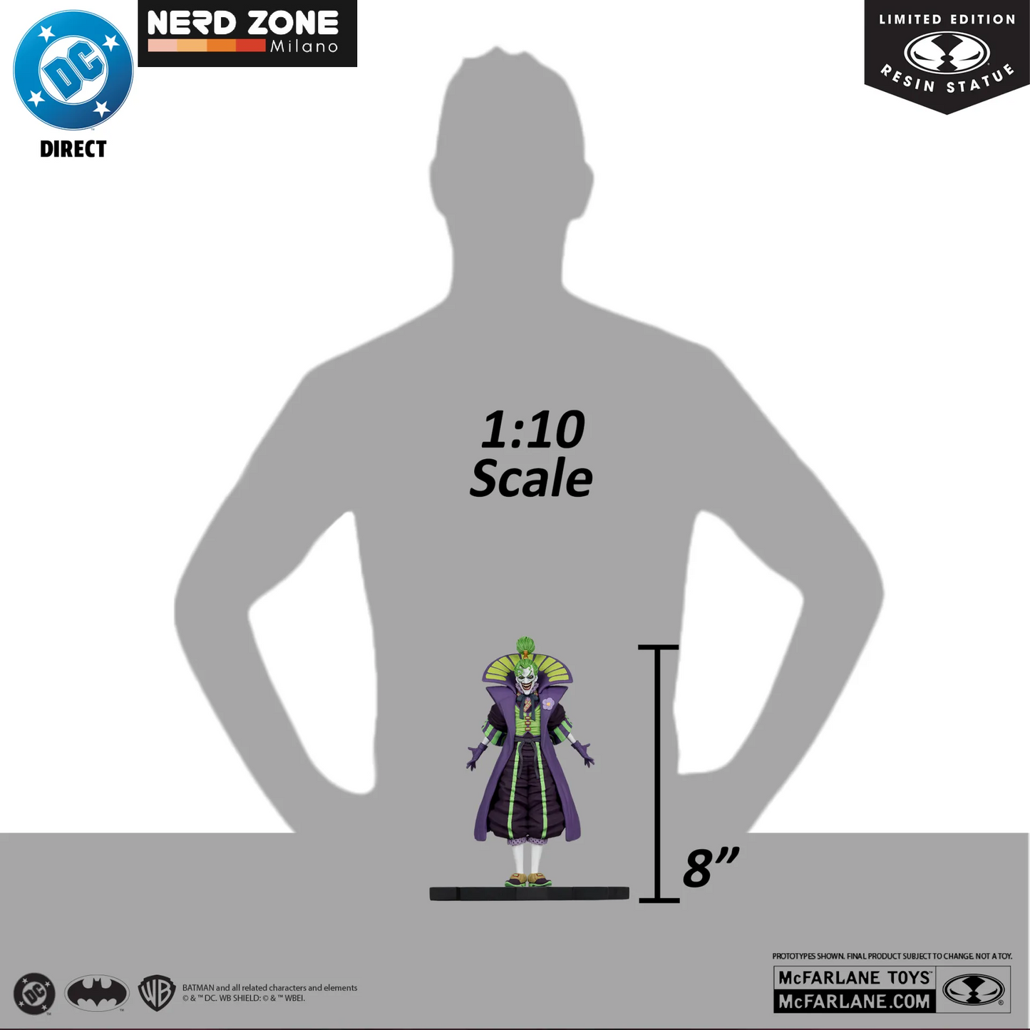 PRE ORDINE - McFARLANE TOYS 2025 - Dc Direct Joker Purple Craze Lord Joker (batman Ninja) Resin Statue