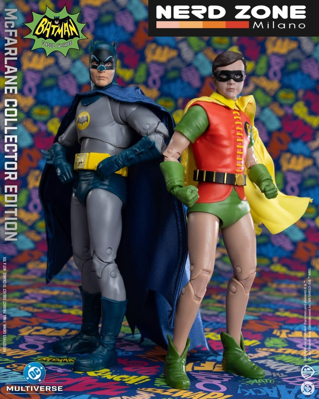 McFARLANE TOYS 2025 - Dc Mcfarlane Collector Ed Batman 1966 Batman And Robin 2‑pk Action Figure