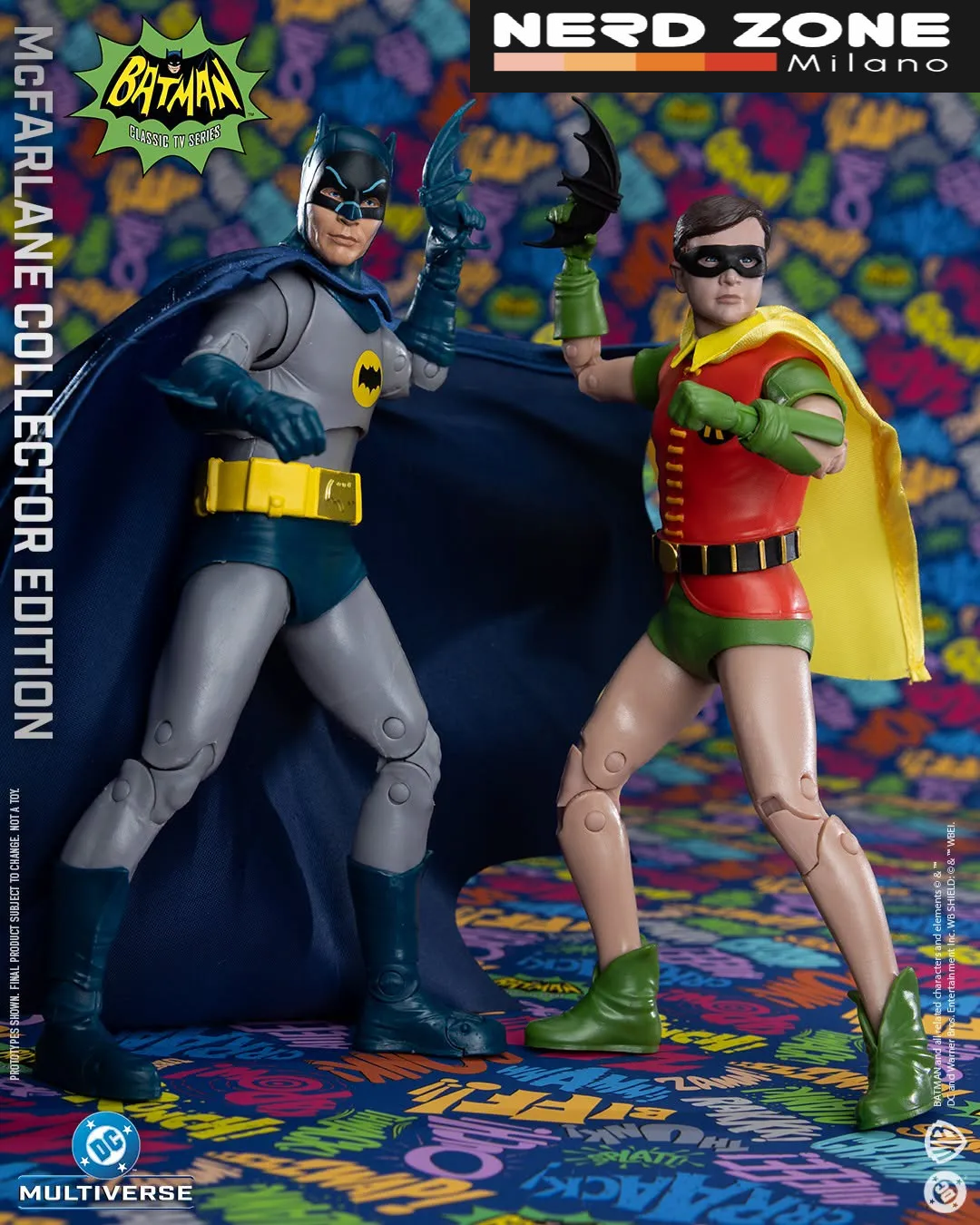 McFARLANE TOYS 2025 - Dc Mcfarlane Collector Ed Batman 1966 Batman And Robin 2‑pk Action Figure