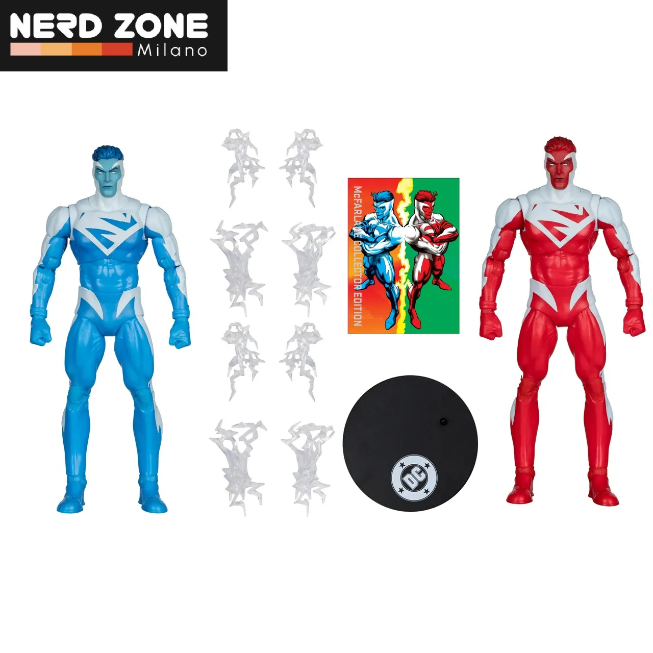 PRE ORDINE - McFARLANE TOYS 2025 - Dc Mcfarlane Collector Ed Superman Red Vs Superman Blue 2pk Action Figure