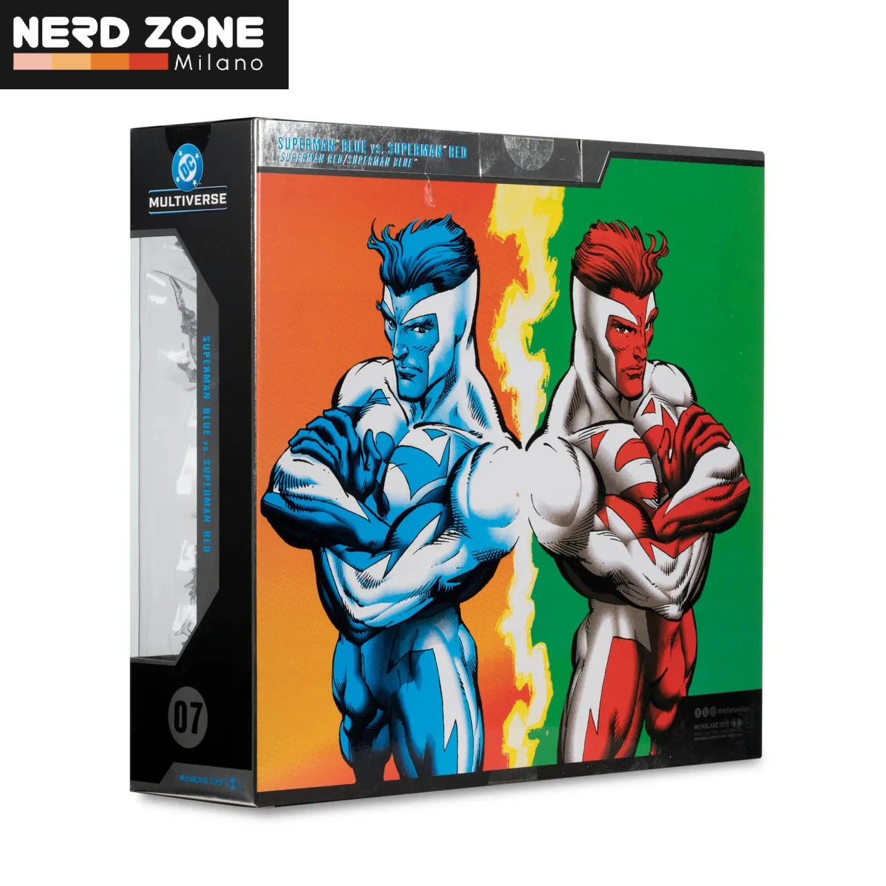 PRE ORDINE - McFARLANE TOYS 2025 - Dc Mcfarlane Collector Ed Superman Red Vs Superman Blue 2pk Action Figure