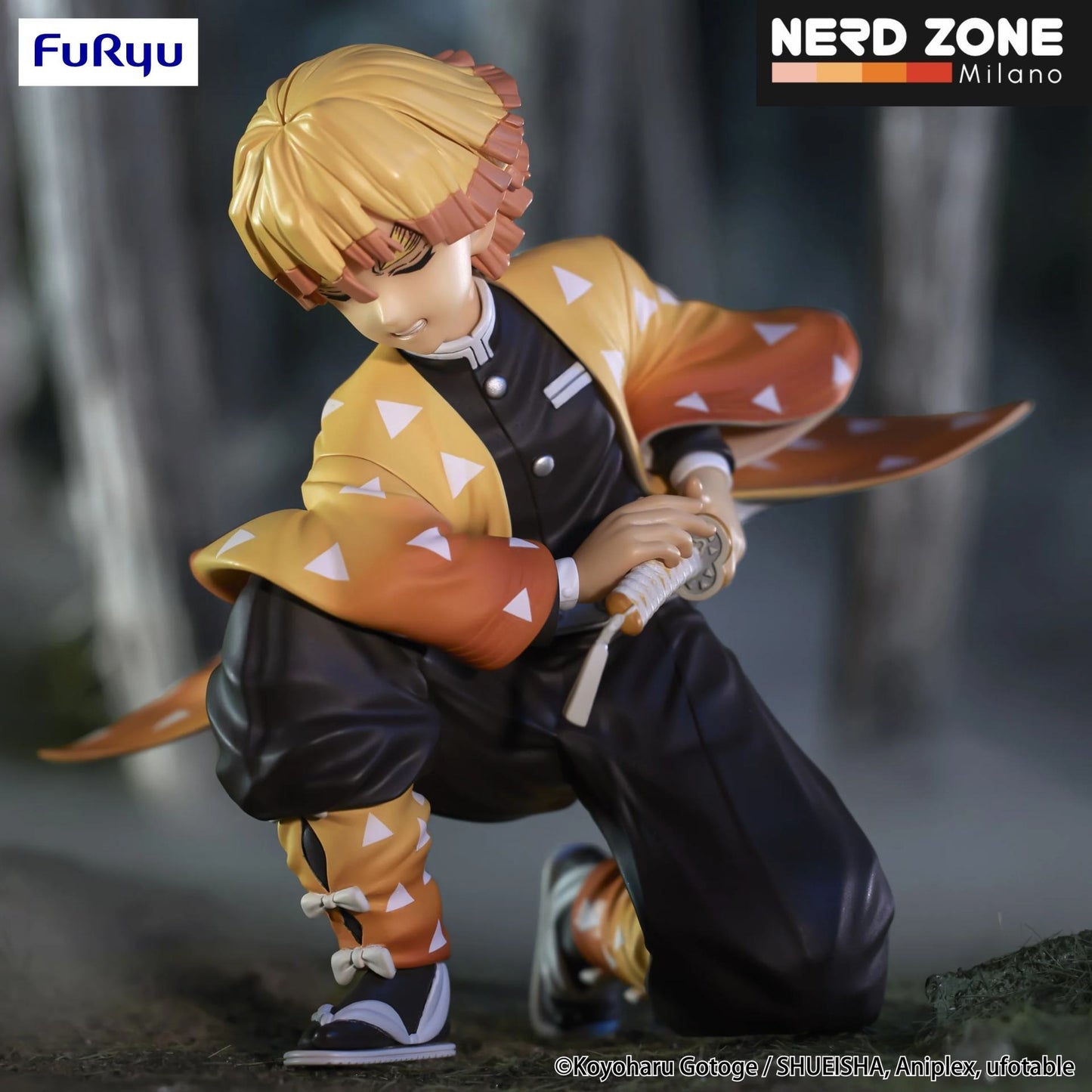 PRE ORDINE - FURYU - Demon Slayer Zenitsu Agatsuma Noodle Stopper Figure Rerun