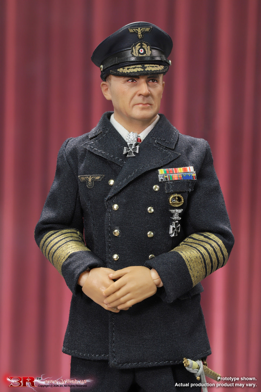 PRE ORDINE DiD/3R – Karl Dönitz WWII German Großadmiral 1/12 Scale Mini Reich Series TG0009