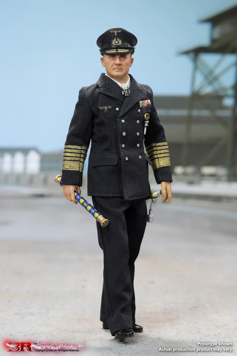 PRE ORDINE DiD/3R – Karl Dönitz WWII German Großadmiral 1/12 Scale Mini Reich Series TG0009