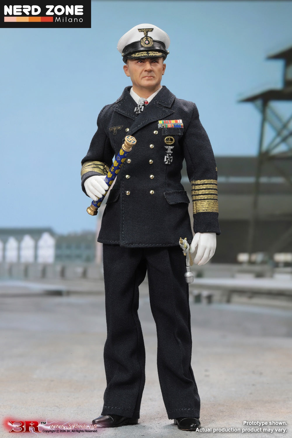 PRE ORDINE DiD/3R – Karl Dönitz WWII German Großadmiral 1/12 Scale Mini Reich Series TG0009