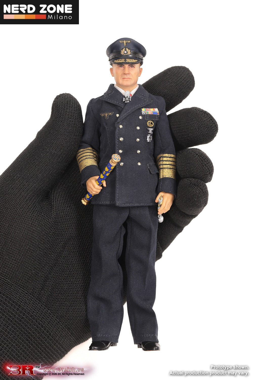 PRE ORDINE DiD/3R – Karl Dönitz WWII German Großadmiral 1/12 Scale Mini Reich Series TG0009