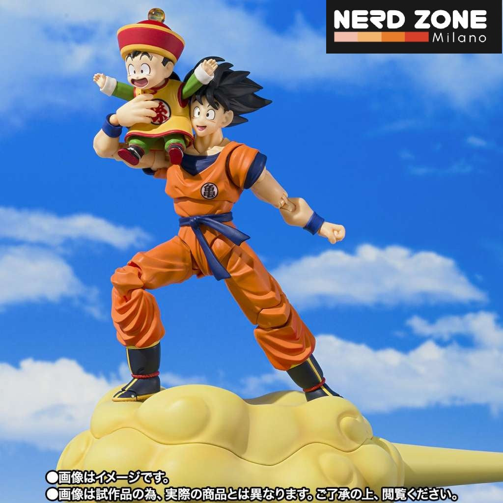 BANDAI - S.H. FIGUARTS Dragon Ball Son Goku & Son Gohan - Kid & Kintoun Shf