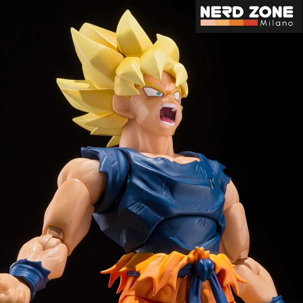 BANDAI - S.H. FIGUARTS Dragon Ball Z Super Saiyan Son Goku Fighter Rage S.H.Figuarts