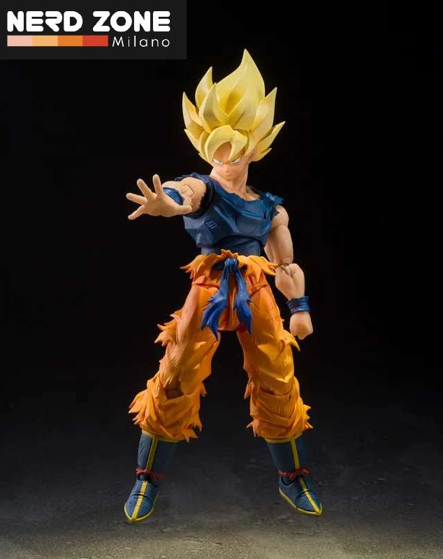 BANDAI - S.H. FIGUARTS Dragon Ball Z Super Saiyan Son Goku Fighter Rage S.H.Figuarts
