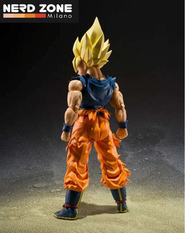 BANDAI - S.H. FIGUARTS Dragon Ball Z Super Saiyan Son Goku Fighter Rage S.H.Figuarts