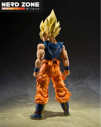 BANDAI - S.H. FIGUARTS Dragon Ball Z Super Saiyan Son Goku Fighter Rage S.H.Figuarts