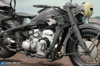 PRE ORDER DID / 3R - E60075G 1/6 WWII German Zündapp KS 750 Motorcycle with Sidecar Grey Version