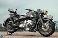PRE ORDER DID / 3R - E60075G 1/6 WWII German Zündapp KS 750 Motorcycle with Sidecar Grey Version