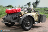 PRE ORDER DID / 3R - E60075G 1/6 WWII German Zündapp KS 750 Motorcycle with Sidecar Grey Version