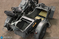 PRE ORDER DID / 3R - E60075G 1/6 WWII German Zündapp KS 750 Motorcycle with Sidecar Grey Version