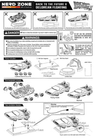 BEAST KINGDOM - Back to the Future Egg Attack Floating Statue Back to the Future II DeLorean Deluxe Version heo EU Exclusive 20 cm