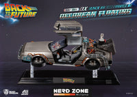 BEAST KINGDOM - Back to the Future Egg Attack Floating Statue Back to the Future II DeLorean Deluxe Version heo EU Exclusive 20 cm