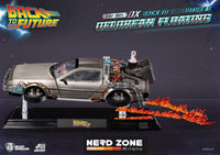 BEAST KINGDOM - Back to the Future Egg Attack Floating Statue Back to the Future II DeLorean Deluxe Version heo EU Exclusive 20 cm