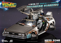 BEAST KINGDOM - Back to the Future Egg Attack Floating Statue Back to the Future II DeLorean Deluxe Version heo EU Exclusive 20 cm