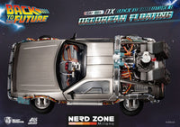 BEAST KINGDOM - Back to the Future Egg Attack Floating Statue Back to the Future II DeLorean Deluxe Version heo EU Exclusive 20 cm